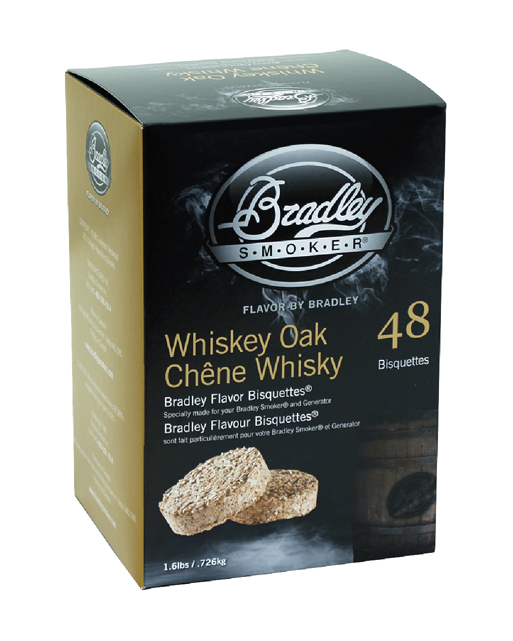 Whiskey Oak Bisquettes for Bradley Smokers